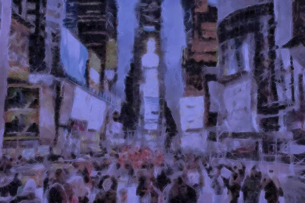 Time Square Conceptual Abstract Illustration — Stock Photo, Image