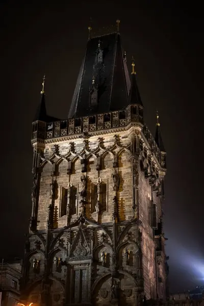 Vacker Utsikt Över Del Ett Mörkt Slott — Stockfoto