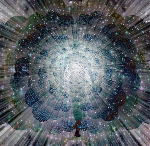 Abstrakte Mandala Illustration Ornament Hintergrund Illustration — Stockfoto