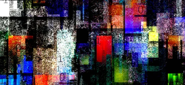Bunte Abstrakte Fraktale Hintergrund — Stockfoto