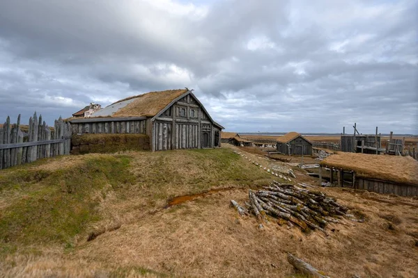 Ruinerna Vissa Vikingabyn — Stockfoto