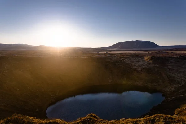 Керидское Вулканическое Кратерное Озеро — стоковое фото