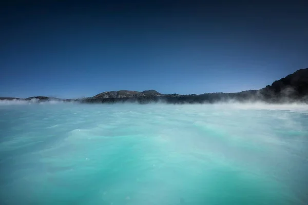 Lagune Bleue Islande Vue Panoramique — Photo