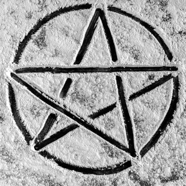 Pentagram Fotoğraf Yakın Çekim Görünümü — Stok fotoğraf