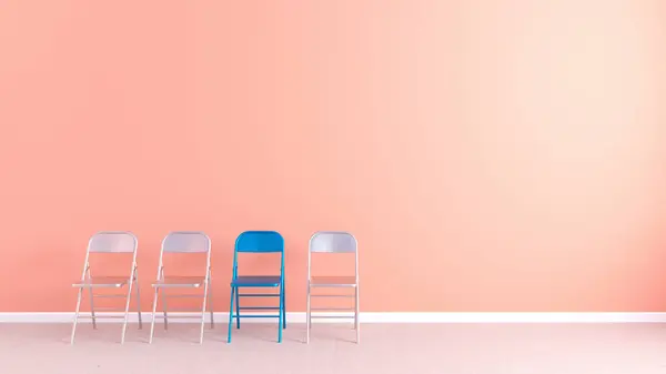 粉色背景的椅子 — 图库照片