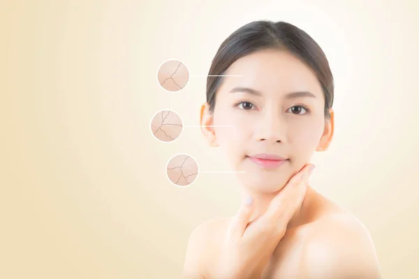 Koncepcja Pielęgnacji Skóry Zdrowia Kosmetyków — Zdjęcie stockowe