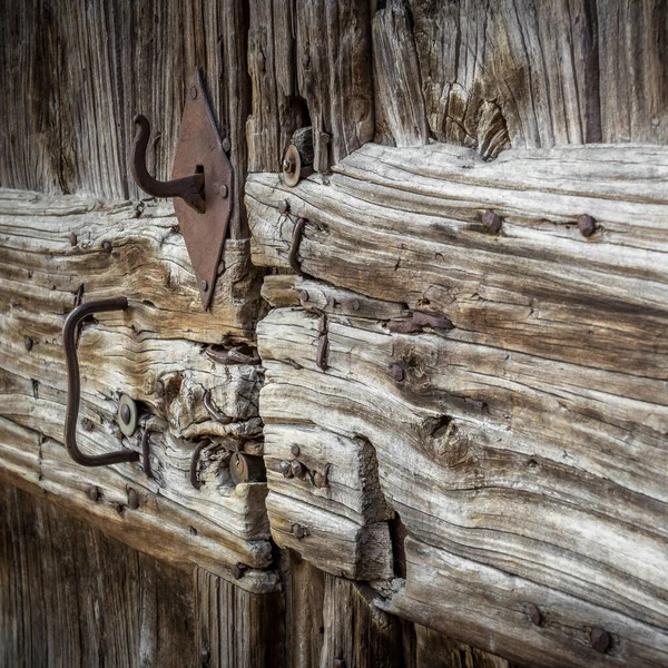 古代ドアのクローズアップビュー — ストック写真