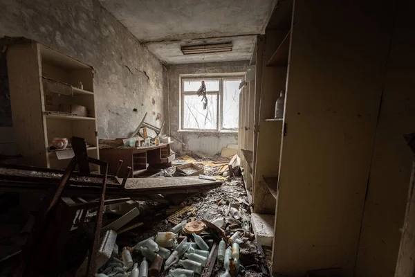 Abandoned Messy Room Post Office — Stock Photo, Image