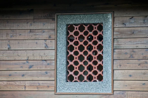 Traditional Chinese window on building