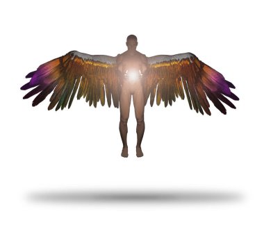 Angel, kavramsal yaratıcı illüstrasyon 