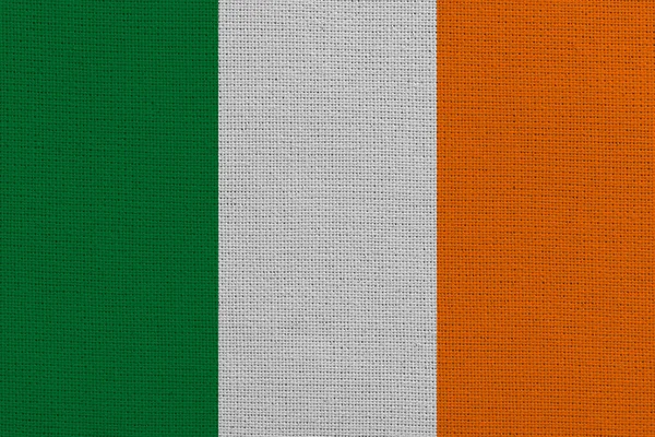 Ireland fabric flag background texture