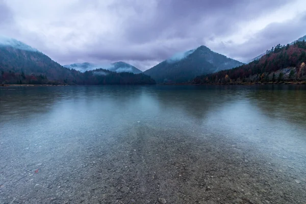 Transparent Lake Bavarian Alps Germany — Stock Photo, Image