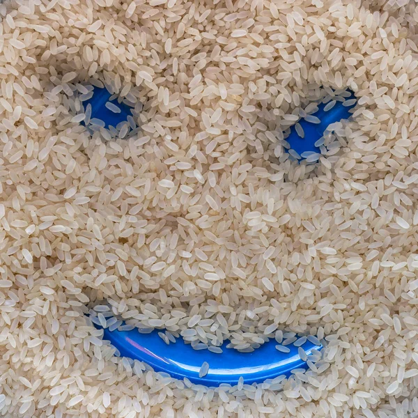 Hymyile Riisi Lähikuva — kuvapankkivalokuva