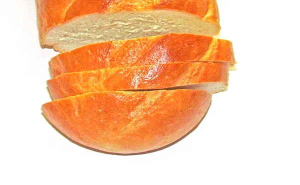 白小麦のパンのスライスしたパン — ストック写真