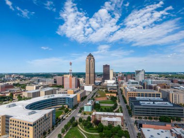 Des Moines Iowa manzaralı seyahat çekimi