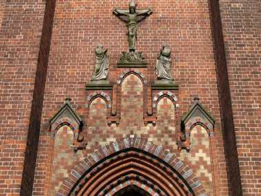 Güzel eski tarihi kilise dış görünüşü