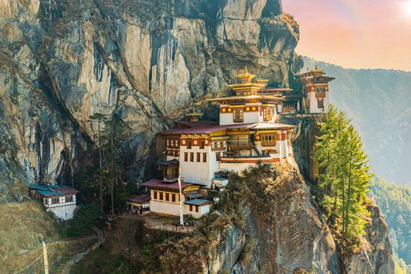 Taktshang Goemba Mosteiro Ninho Tigre Butão — Fotografia de Stock