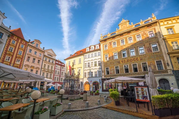 Κληρονομιά Κτίρια Στην Παλιά Πόλη Της Πράγας Στην Τσεχική Δημοκρατία — Φωτογραφία Αρχείου