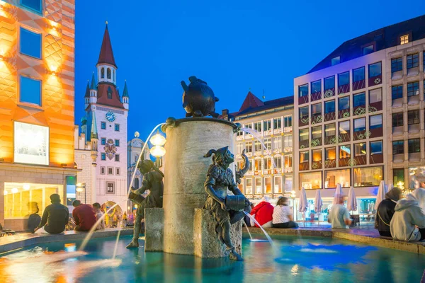 Vecchio Municipio Piazza Marienplatz Monaco Baviera — Foto Stock