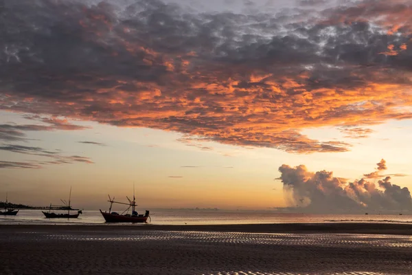 Sunrise Shot Sea Beautiful Cloud — Zdjęcie stockowe