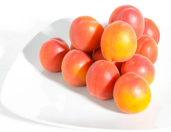 Freshly Picked Apricots Close — Stock Photo, Image