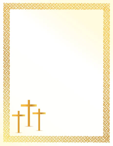 Christian Crosses Card Illustration Design — Fotografia de Stock