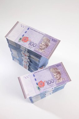 Beyaz arkaplanda izole edilmiş Malezya halkası