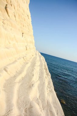 Sicilya Scala dei Turchi Türklerin Beyaz Kıyı Merdiveni, Sicilya