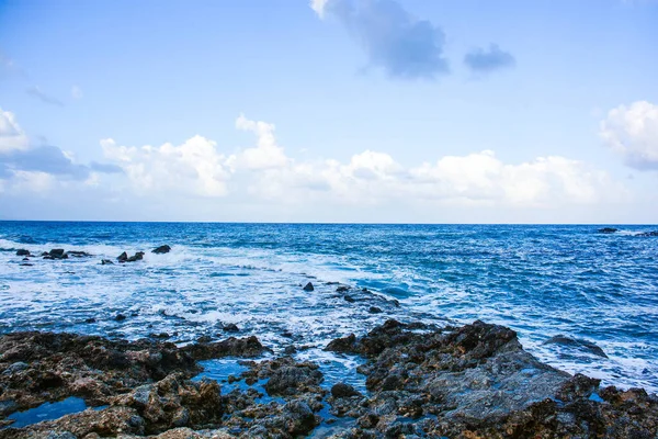 Sea Waves Island Crete — Stock Photo, Image