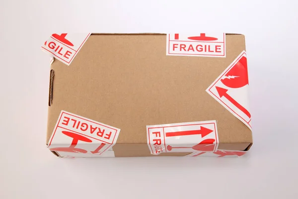 Close View Parcel Stickers — Stock Photo, Image