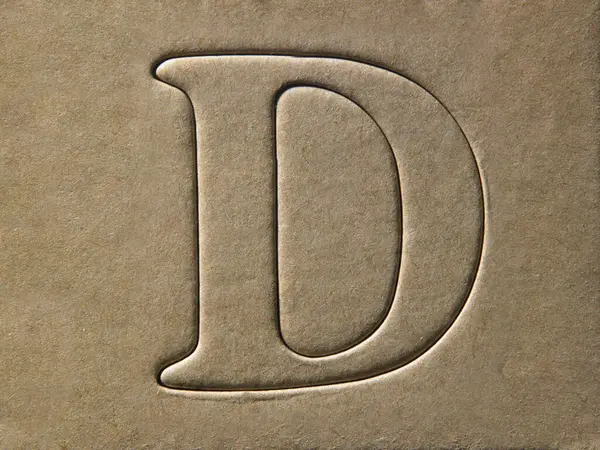 Letter Diy Алфавитный Шаблон — стоковое фото