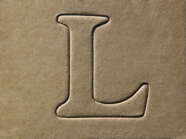 Letra Plantilla Diseño Diy Alphabet — Foto de Stock