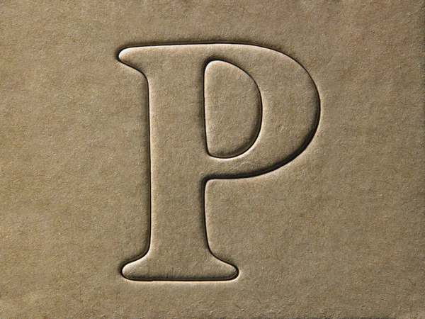 字母P Diy字母设计模板 — 图库照片