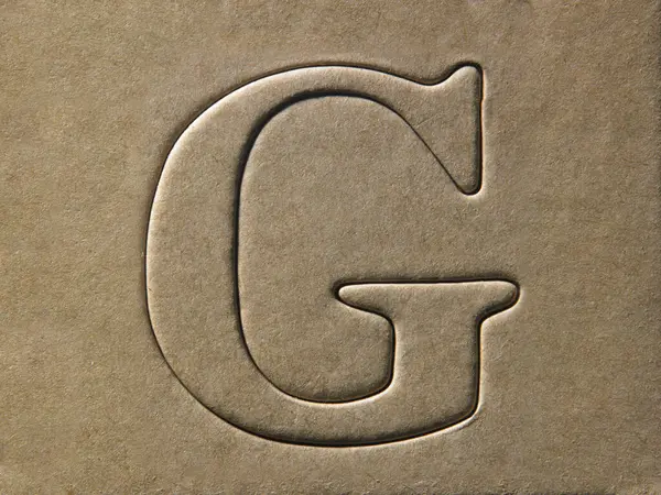 字母G Diy字母设计模板 — 图库照片