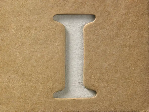 Lettre Modèle Conception Alphabet Bricolage — Photo