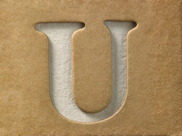 字母U Diy字母设计模板 — 图库照片