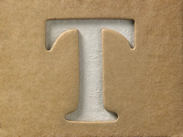 字母T Diy字母设计模板 — 图库照片