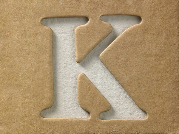 字母K Diy字母设计模板 — 图库照片