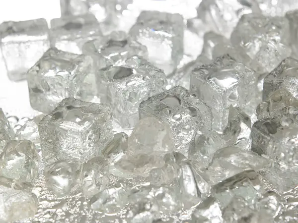 Wet Ice Cubes Close — Stock Photo, Image