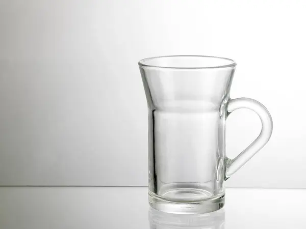 Glass Mug White Background — Stock Photo, Image