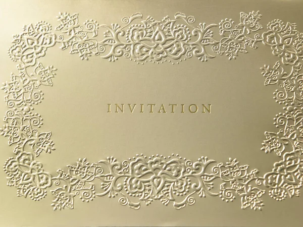 Belo Cartão Convite Elegante — Fotografia de Stock