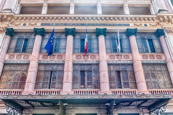 Operahusets Norra Fasad Nice Cote Azur Frankrike — Stockfoto