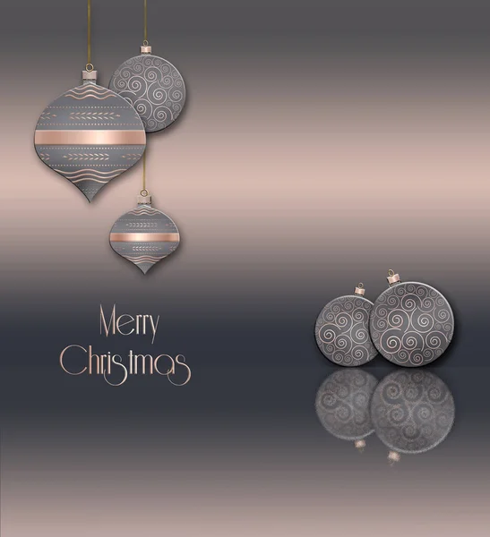 Abstract Festive Backdrop Christmas Balls Background — Stock Photo, Image