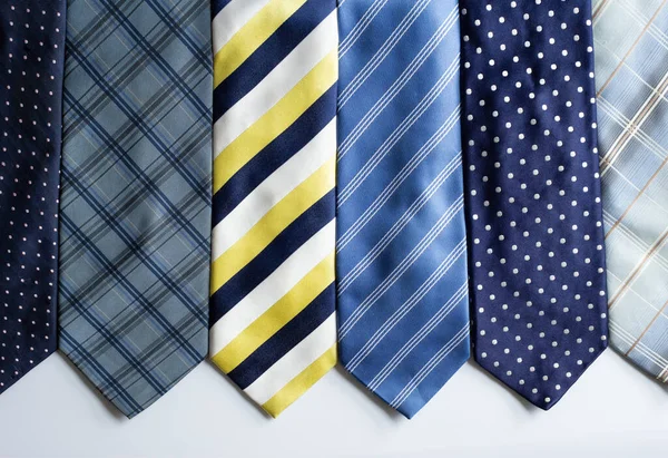 Many Different Colorful Ties Close View — Stock Photo, Image