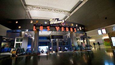 Interior of Terminal D at McCarran International Airport (LAS)  