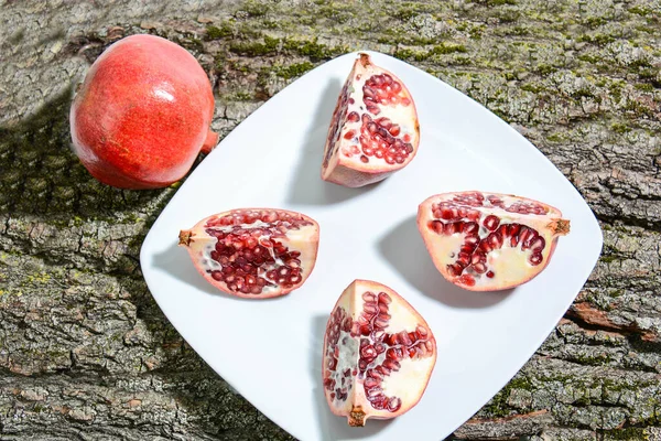 Pomegranates Close View — Stock Photo, Image