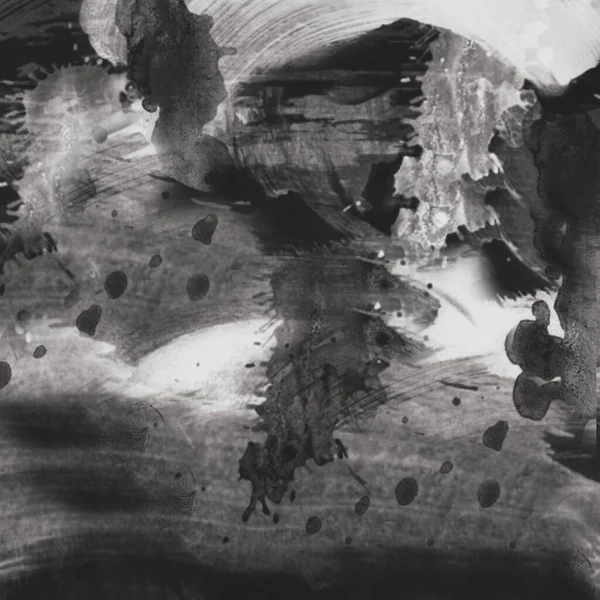 Abstrakt Svart Bläck Målning Grunge Papper Textur Eller Bakgrund — Stockfoto