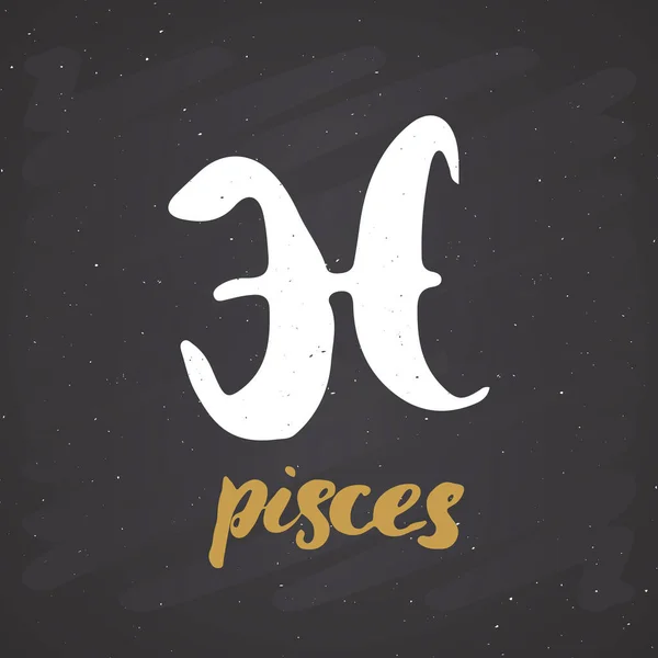 Pisces zodiac sign icon symbol. Trendy, modern design of astrological symbol.