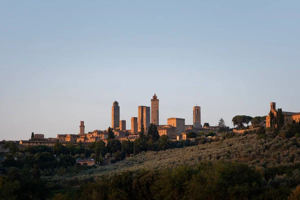 San Giminiano Toscana Italia Vedere Panoramică Răsărit — Fotografie, imagine de stoc