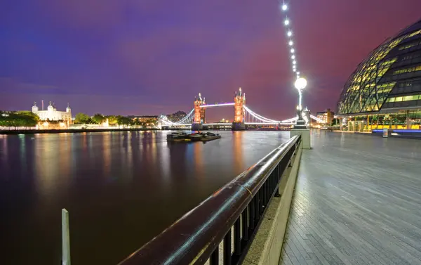 River Thames Panorama Bakgrund — Stockfoto